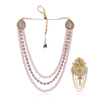 Groom mala and brooch set 2