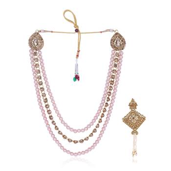 Groom mala and brooch set 2