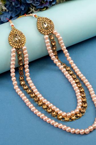 Groom mala and brooch set