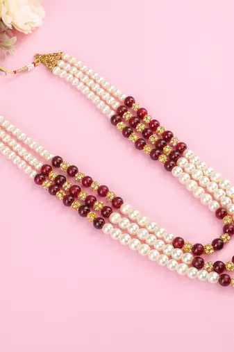Groom mala and brooch set