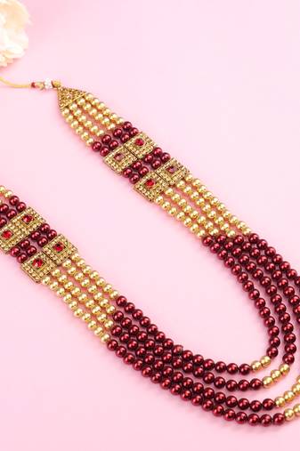 Groom mala and brooch set