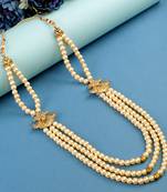   groom sherwani necklace layered moti mala for wedding | groom mala with brooch set