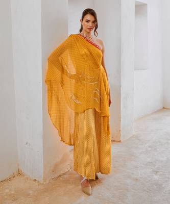 Gulbahar marigold  sitara toga & jumpsuit set 2