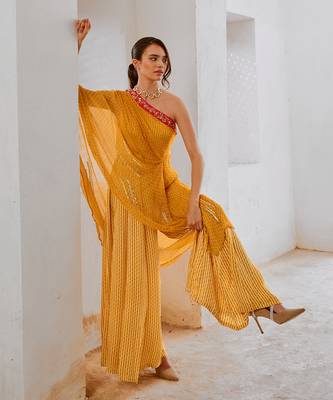 Gulbahar marigold  sitara toga & jumpsuit set 3
