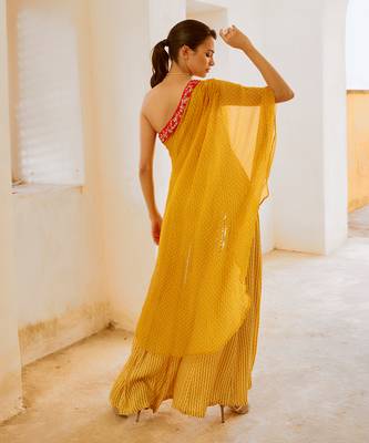 Gulbahar marigold  sitara toga & jumpsuit set 4