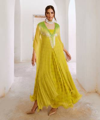 Gulbahar marigold bling kaftan 2