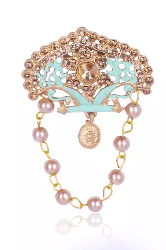   groom sherwani necklace layered moti mala for wedding | groom mala with brooch set