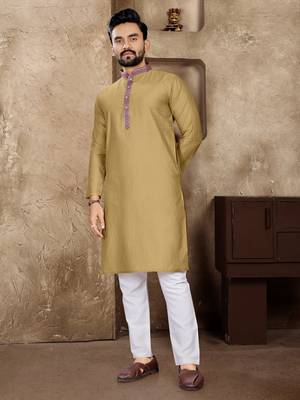 Chiku linen silk straight kurta 1