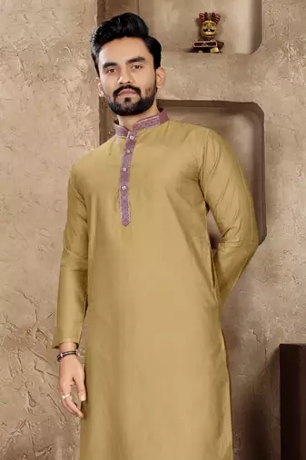 Chiku linen silk straight kurta