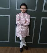 Multi coloured embroidered sherwani for boys  