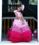Pink shaded lehenga for wedding for girls