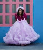 Wine and purple affair gown