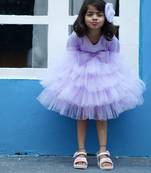 Sequin lavender frock for girls