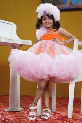 Designer party wear frock for girls