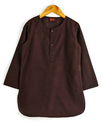 Twisha boys kurta pyjama with printed jacket - black 2