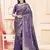 Sangam Prints Lavender Satin Silk Woven Work Festival Saree