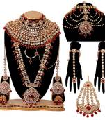 Soni craft antique attractive maroon bridel  kundan set (1089)