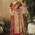 Sangam Prints Red Satin Silk Woven Work Festival Saree