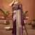 Sangam prints purple satin silk woven work festival saree