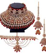 Soni  craft royal look diamond kundan necklace set (1111)