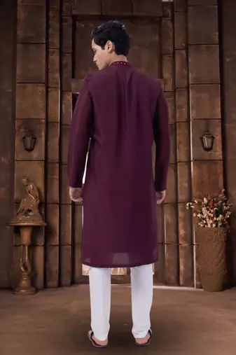 Art silk kurta pyjama for mens