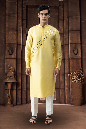 Art silk kurta pyjama for mens