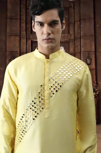 Art silk kurta pyjama for mens