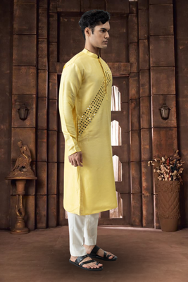 Art silk kurta pyjama for mens 3