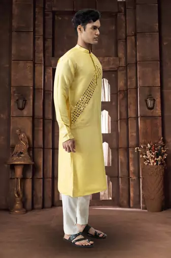 Art silk kurta pyjama for mens