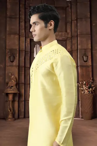 Art silk kurta pyjama for mens