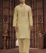 Art silk kurta pyjama for mens