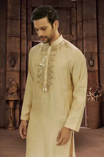 Art silk kurta pyjama for mens