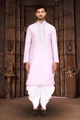 Art silk kurta patiala for mens 1
