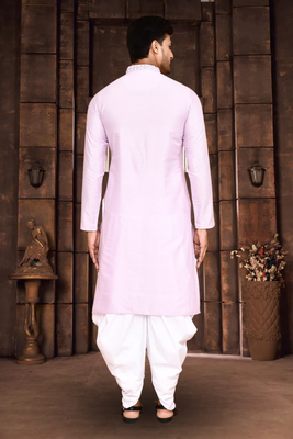 Art silk kurta patiala for mens 4
