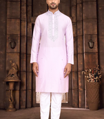 Art silk kurta pyjama for mens