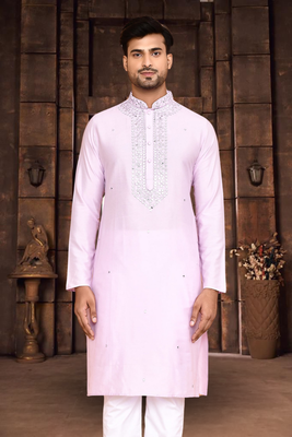 Art silk kurta pyjama for mens 2