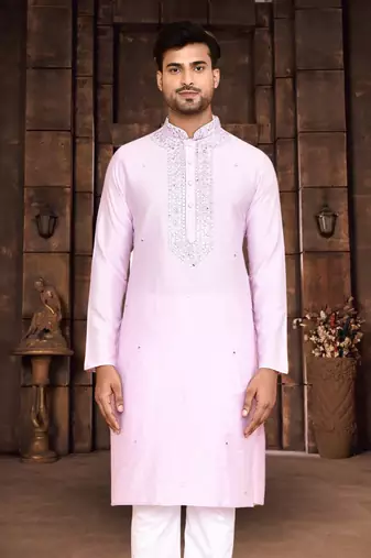 Art silk kurta pyjama for mens