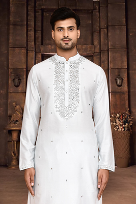 Art silk kurta patiala for mens 2
