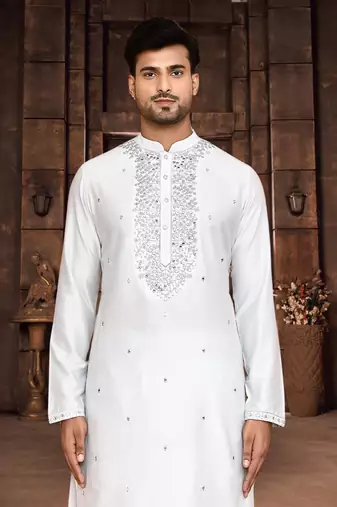 Art silk kurta patiala for mens