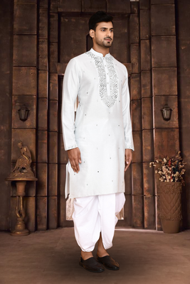 Art silk kurta patiala for mens 3