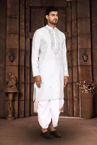 Art silk kurta patiala for mens