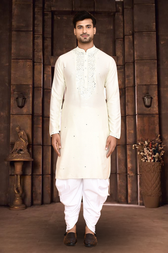 Art silk kurta patiala for mens