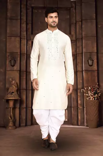 Art silk kurta patiala for mens