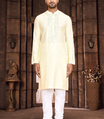 Art silk kurta pyjama for mens