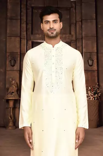 Art silk kurta pyjama for mens