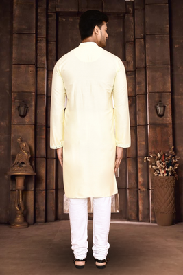 Art silk kurta pyjama for mens 4