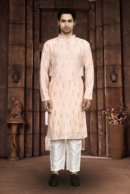 Art silk kurta pyjama for mens 1