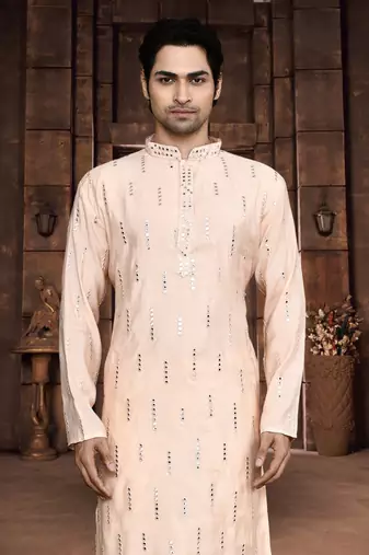 Art silk kurta pyjama for mens