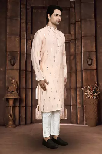 Art silk kurta pyjama for mens