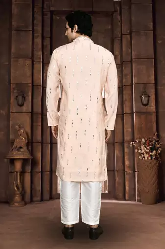 Art silk kurta pyjama for mens